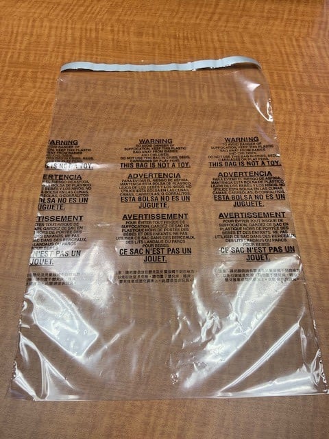 Plastic Bag Suffocation Labels 